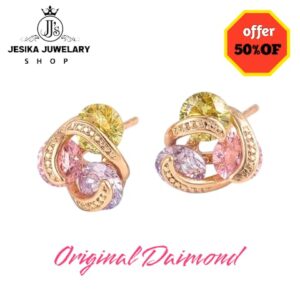 3Daimond Ear Ring Korean