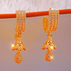Jhumka Ear Ring Gold