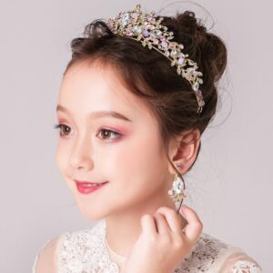 Pink Crown Headwear Children's Show Cute Princess Hair Band