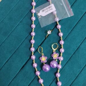 Italian Purple Pearl Necklace Set-2